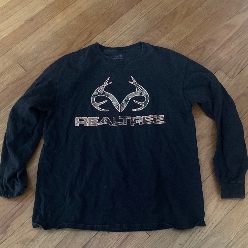 Realtree Black Antler Logo Shirt